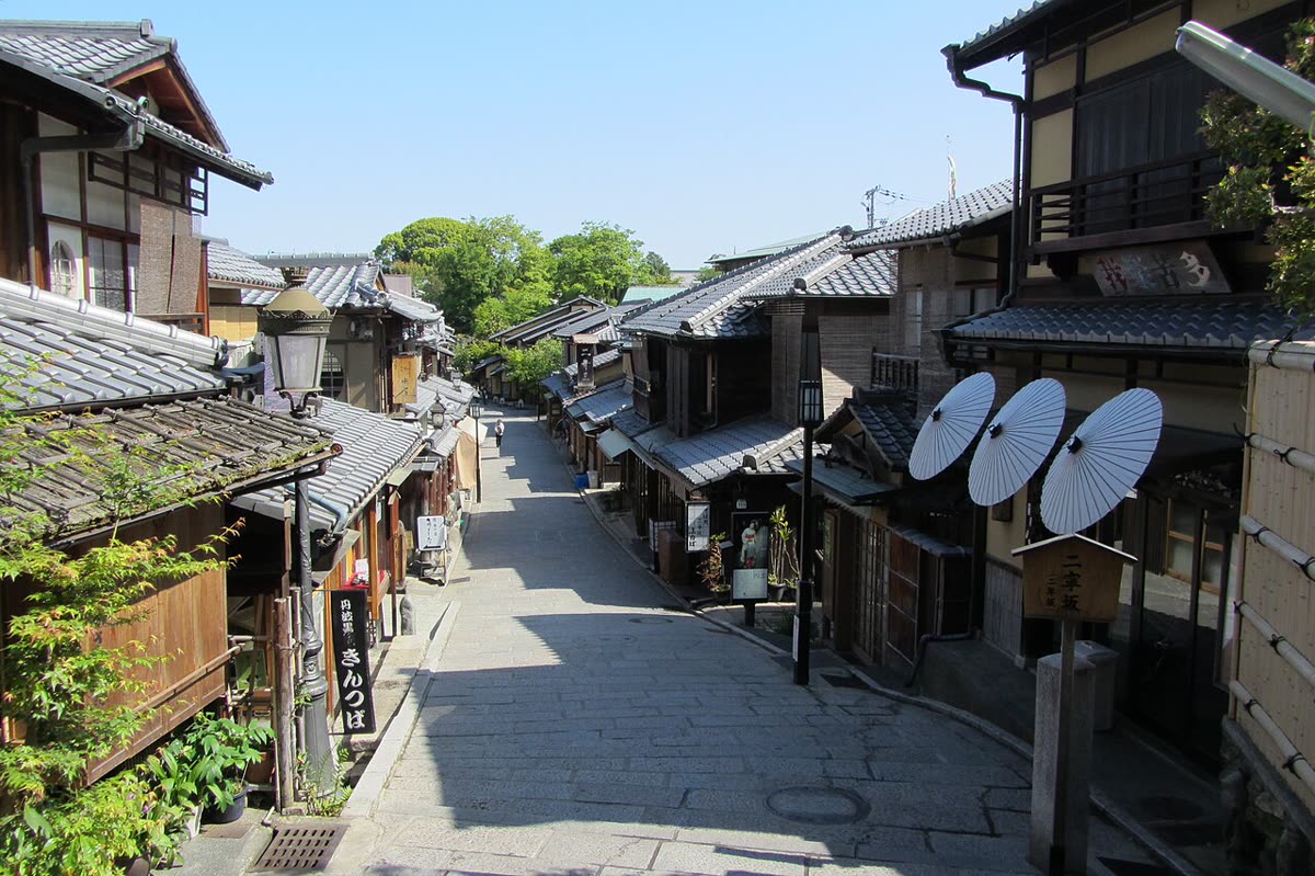 Ninenzaka stone street leading to Kiyomizu-dera